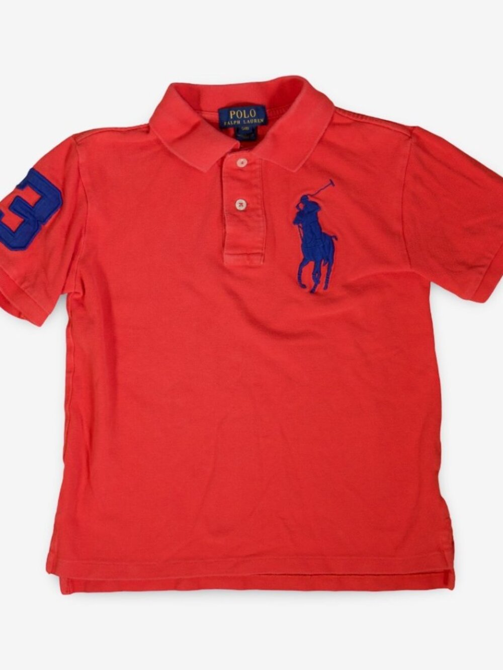 Vintage Polo Ralph Lauren Big Pony Logo Kid's Polo Shirt